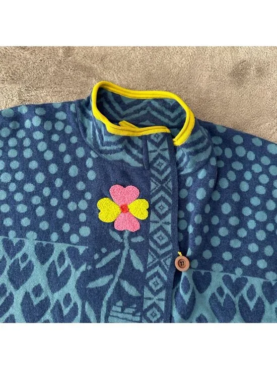 Gudrun Sjoden Sweater Cardigan Women's size XL Wool Cotton Jacket - Picture 3 of 8